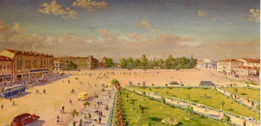 А це - Красна площа, яку зобразив Георгій Петраш. Який це період?